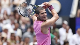 Alcaraz, quien tiene el golf como otra gran pasión, acredita un interesante hándicap con los palos