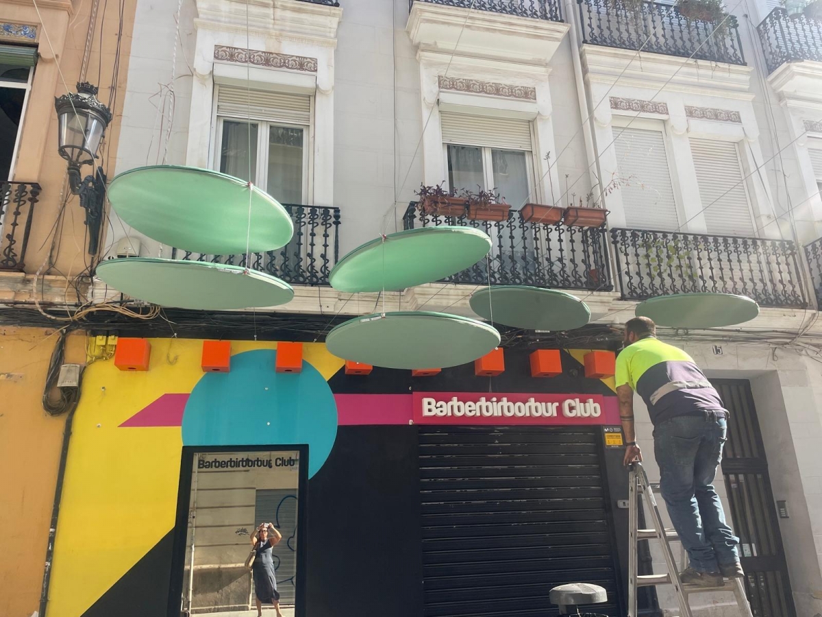 Proyecto piloto terraza con material fonoabsorbente