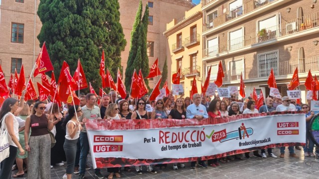 La reducción de la jornada laboral beneficiaría al 77% de los asalariados en la Comunitat
