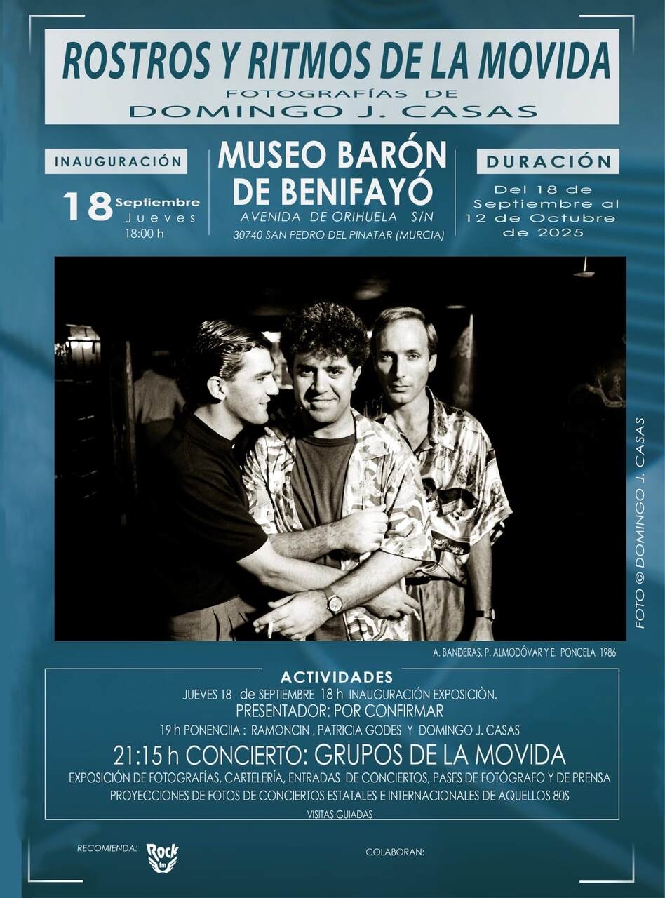 La exposición 'Rostros y Ritmos de la Movida' inaugura la temporada en el Museo Barón de Benifayó, con la asistencia de Ramoncín