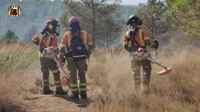 Emergencias declara la situación 1 del PEIF por un incendio forestal en Buñol