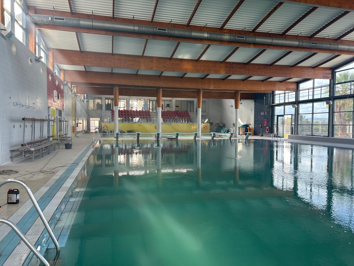 La piscina cubierta de Algemesí reabrirá renovada en noviembre tras la Dana y con tarifas reducidas