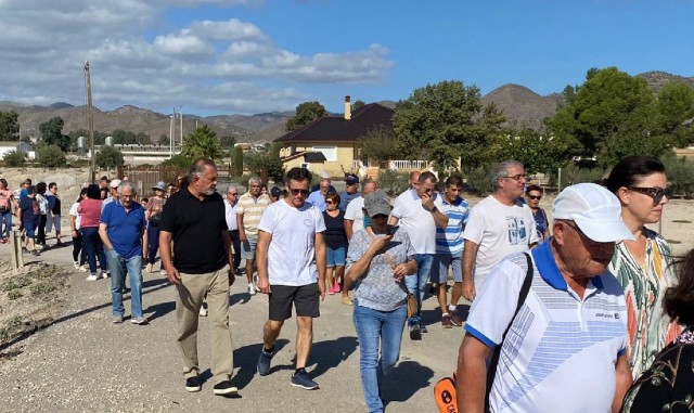 Los vecinos de Lorca afectados por las riadas de 2012 reclaman al Ministerio las obras prometidas
