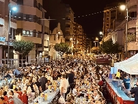 Más de 2.300 personas disfrutarán de la cena de 'Paiporta' de la Batalla de Flores de Burriana
