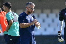 Javi Rey, entrenador del Cartagena: "Es una semana triste por la lesión de Marco Carrascal"