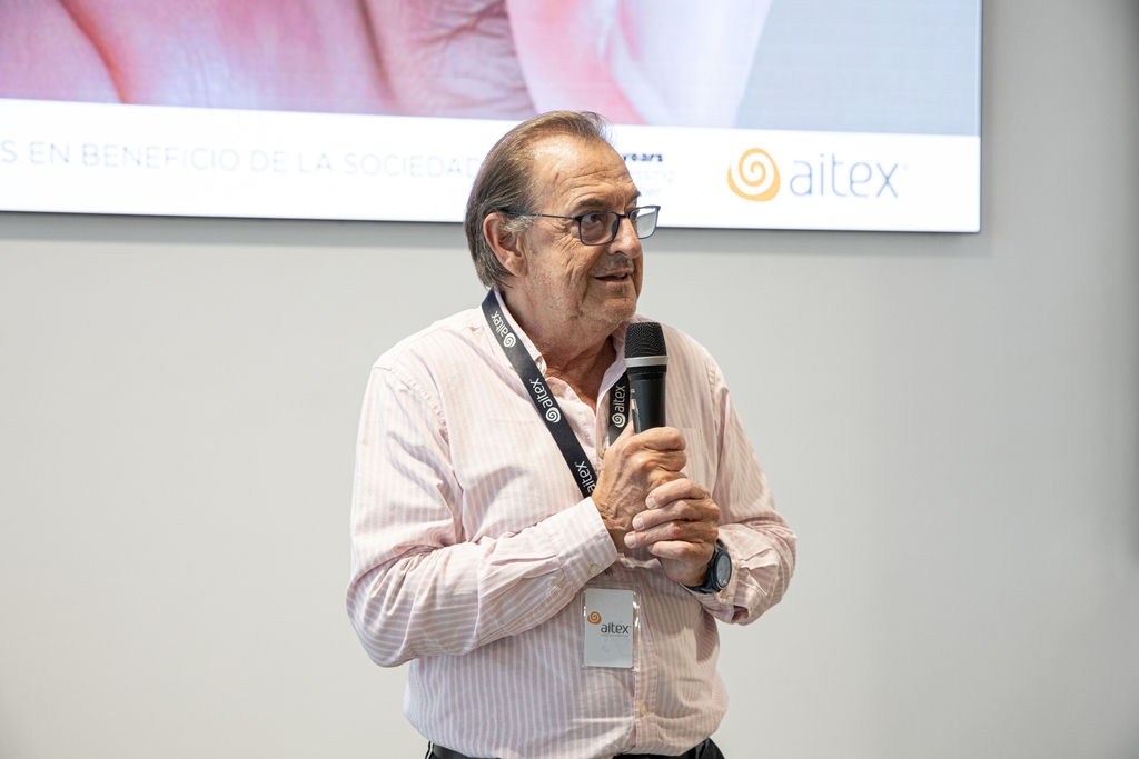 El director general de Aitex, Vicente Blanes, introdujo el acto.