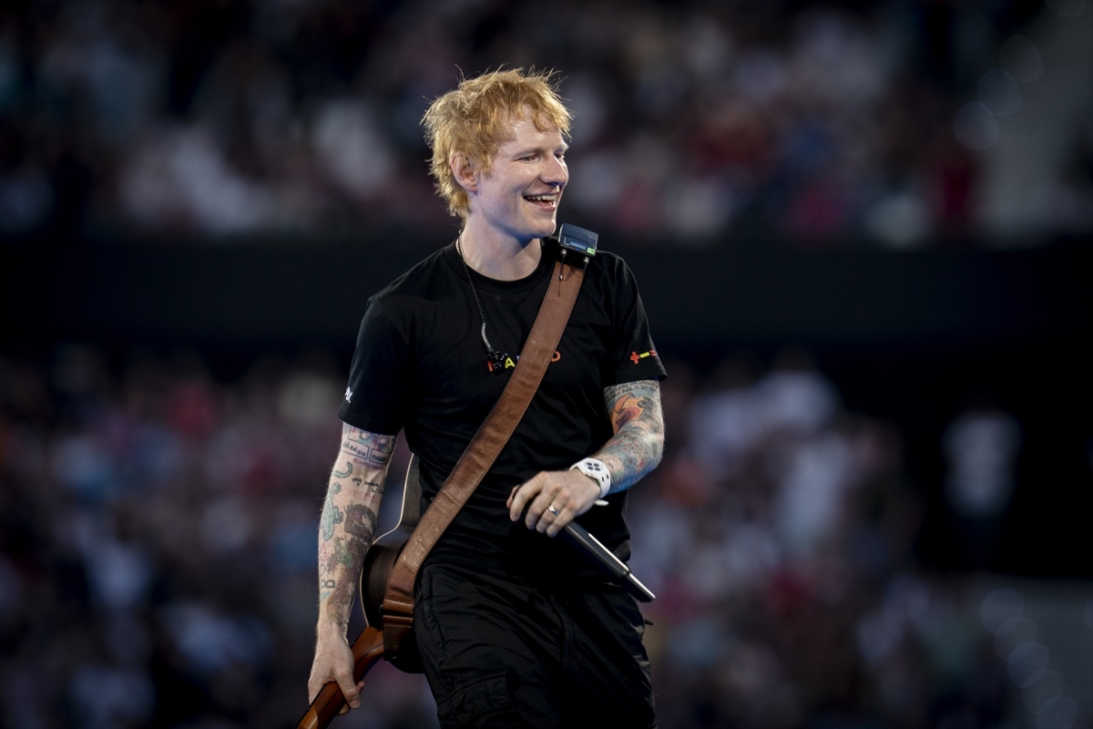 Ed Sheeran, en un concierto en Madrid, en mayo de 2025.