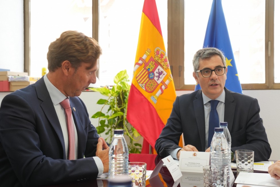 El presidente del TSJ, Manuel Luna, y el ministro Félix Bolaños. - Foto: TSJ