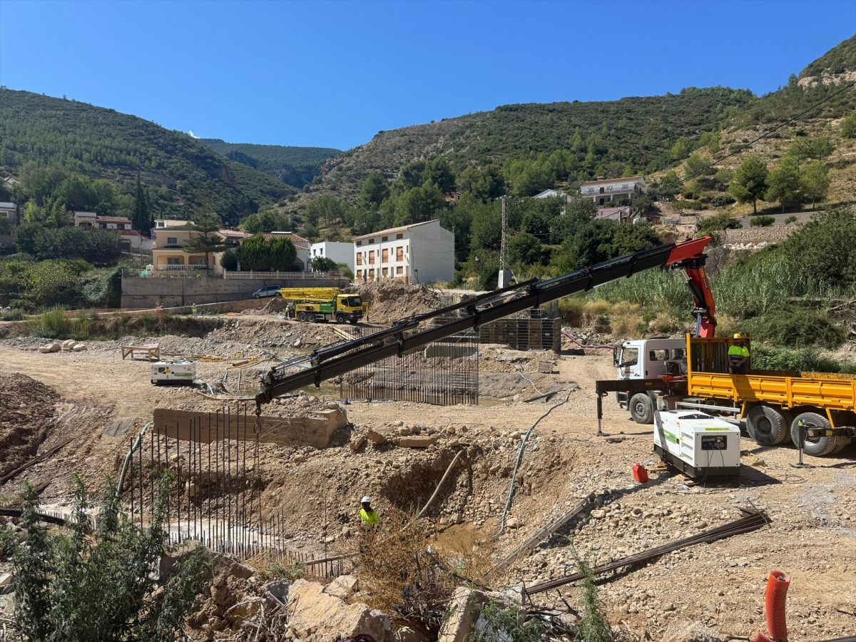 El puente Tejería de Sot de Chera contará con un 50% más de capacidad hidráulica tras su reconstrucción