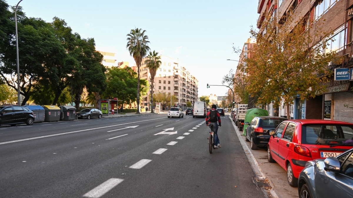 El Ayuntamiento de València arranca en septiembre las obras del carril bici de San Vicente