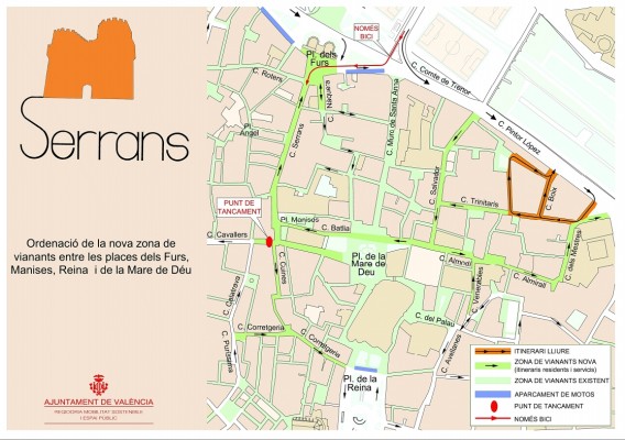 La calle Salvador de Valencia y el eje de Almudín-Mestres también serán peatonales