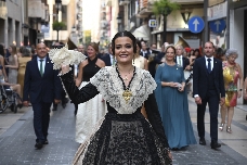 Clara Sanz recibe de la alcaldesa de Castellón la banda de Reina de las Fiestas de la ciudad 2026