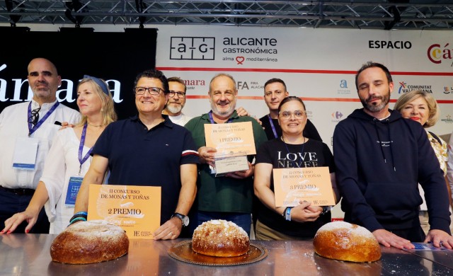 El horno Delicias de San Miguel se hace con el II Concurso de Monas y Toñas de Alicante Gastronómica 