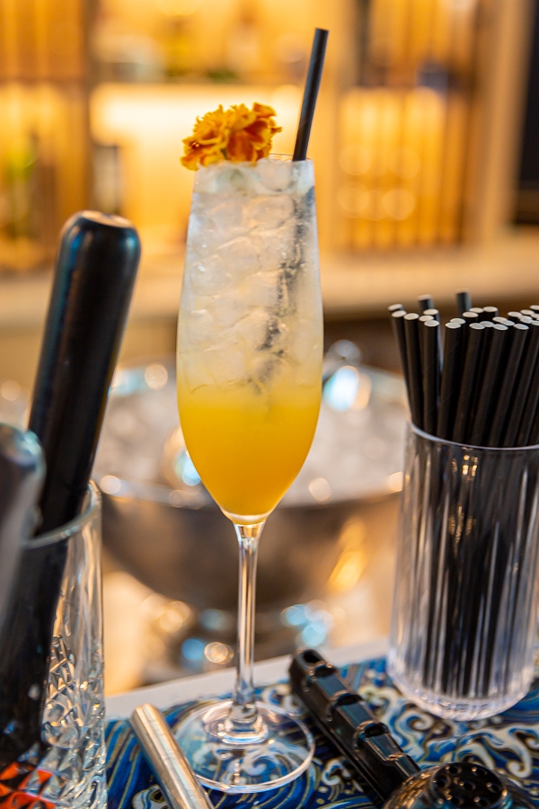 Un cóctel, durante la apertura del Amas Sake Bar - Imagen: José Palazón Un cóctel, durante la apertura del Amas Sake Bar