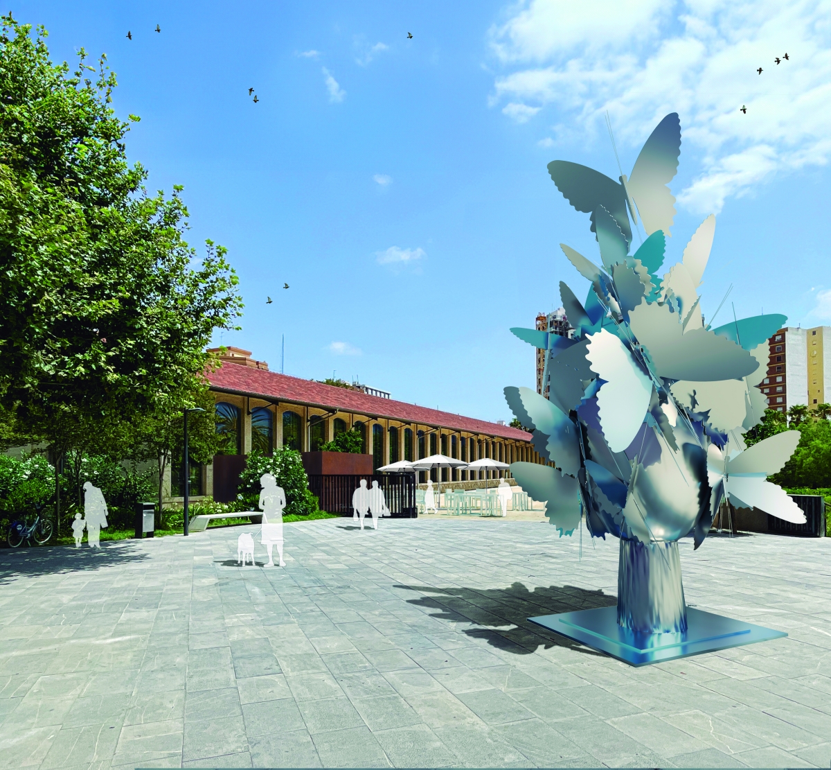 Figuración del futuro Espai Manolo Valdés, ubicado en el muelle 3 del Parc Central. - Figuración del futuro Espai Manolo Valdés, ubicado en el muelle 3 del Parc Central.