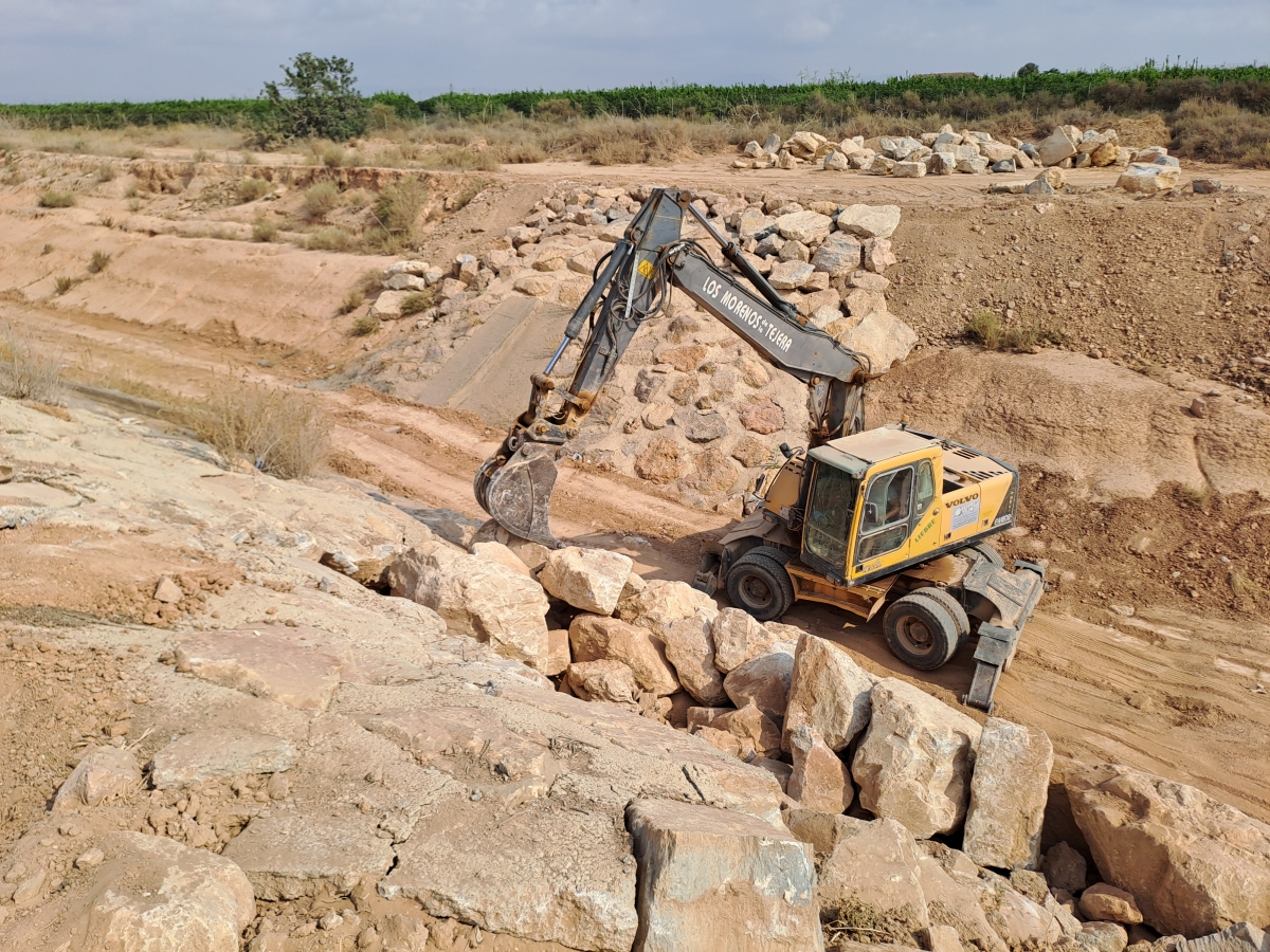 Obras de emergencia en Cartagena: la CHS refuerza la rambla de El Albujón con un plan de recuperación hidráulica