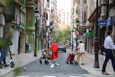 Las obras de la ZBE de Castelló: esta semana se instalará la jardinería en la calle San Vicente
