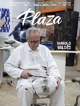 Manolo Valdés, portada de septiembre de la revista Plaza