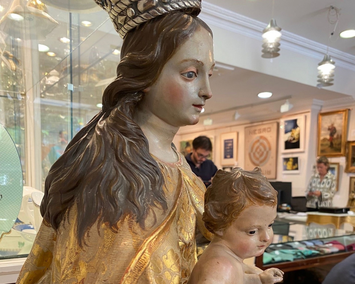 Virgen con Niño que se ha atribuido a Salzillo - Foto: CARM