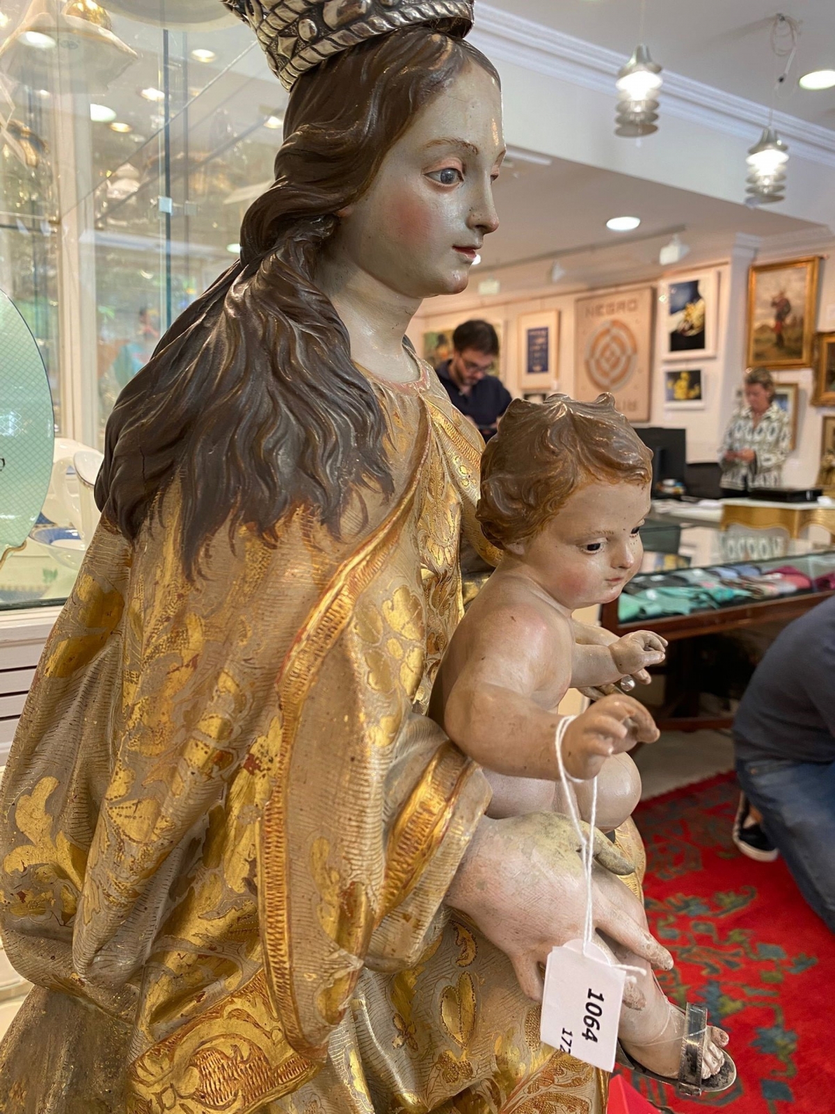 Virgen con Niño que se ha atribuido a Salzillo