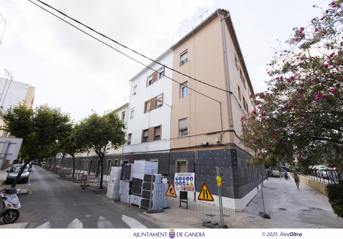 Gandia avança en la remodelació integral de les Cases dels Ferroviaris amb una inversió de 5,2 milions d'euros