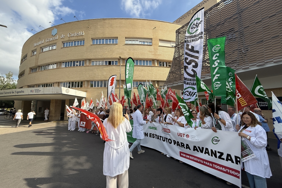 Los sindicatos reclaman en Castelló un Estatuto Marco que ponga en valor a profesionales y pacientes