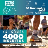 El Maratón Elche-Alicante llega a los 4.000 inscritos de los que un 25% son atletas extranjeros