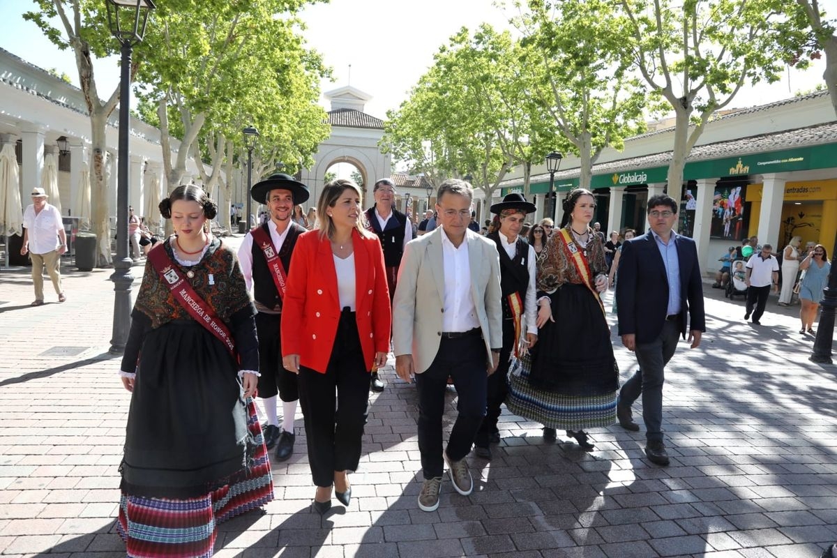 La alcaldesa, Noelia Arroyo, durante su estancia en Albacete - 