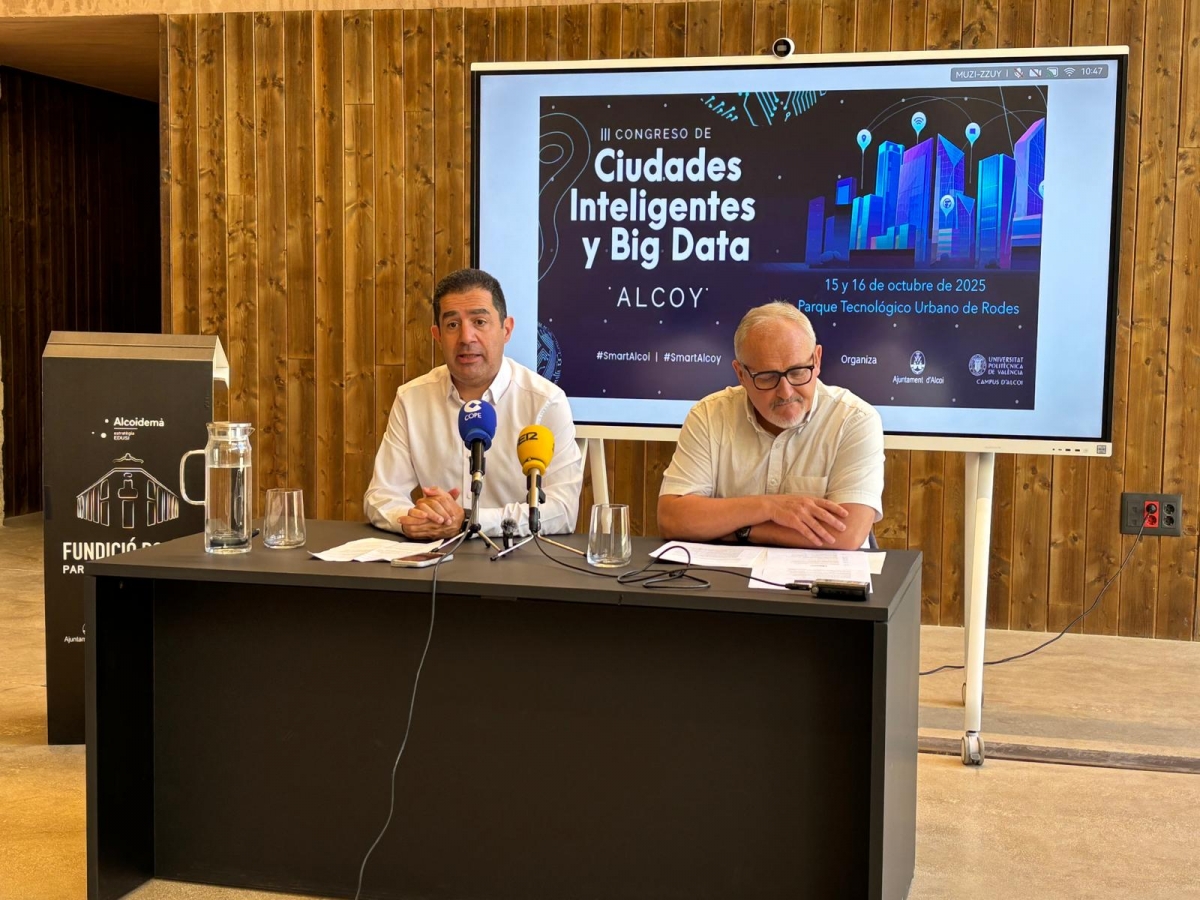 El alcalde y el director del Campus de la UPV en Alcoy han presentado el Congreso. - 