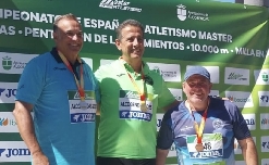 Murcia logra una plata en pentatlón de lanzamientos y dos bronces en la milla del Nacional máster 