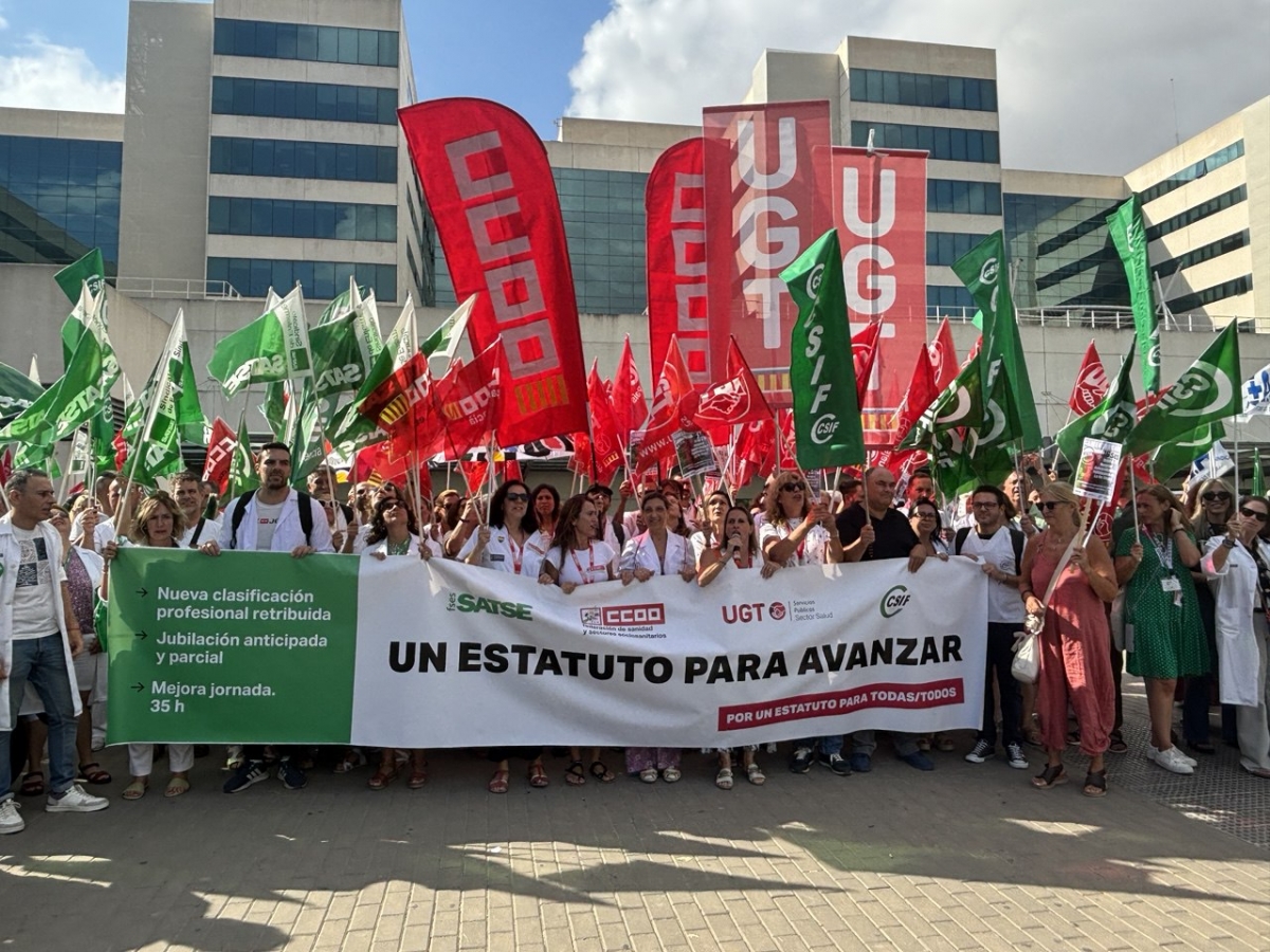 Concentración en València.