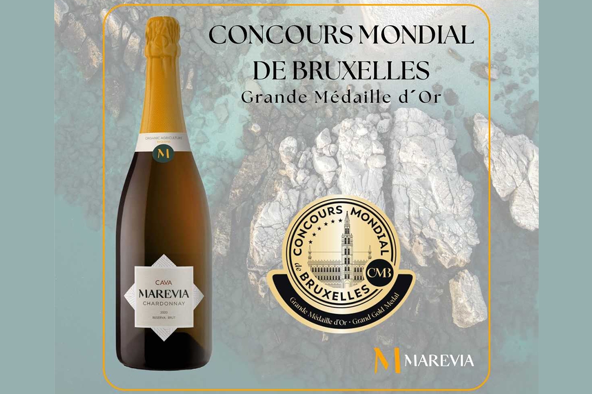 Cavas Marevia triunfa en el Concours Mondial de Bruxelles con una Gran Medalla de Oro y tres de Plata