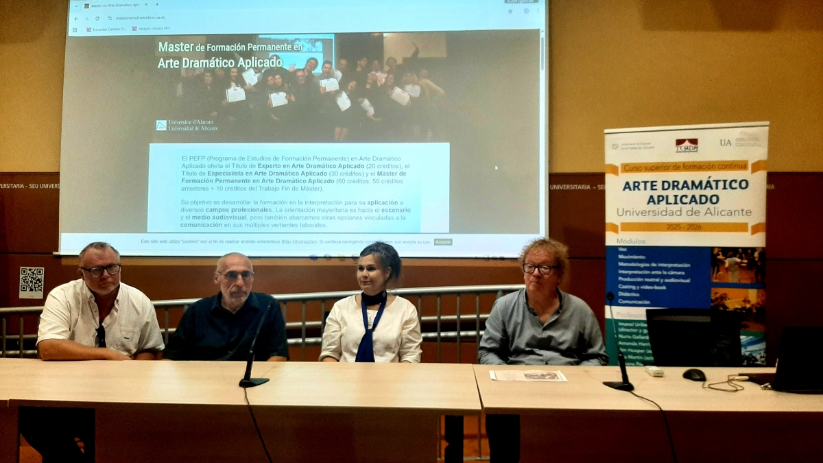 El Máster en Arte Dramático de la UA estrenará la obra 