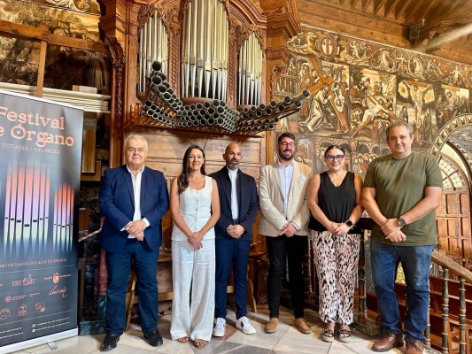 Nace el Festival de Órgano de Totana, con conciertos los sábados de octubre en el Santuario de La Santa