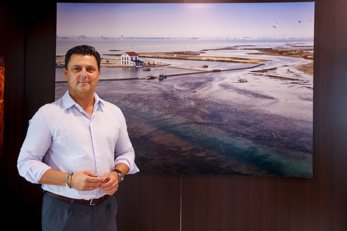 José Miguel Luengo, durante la entrevista.