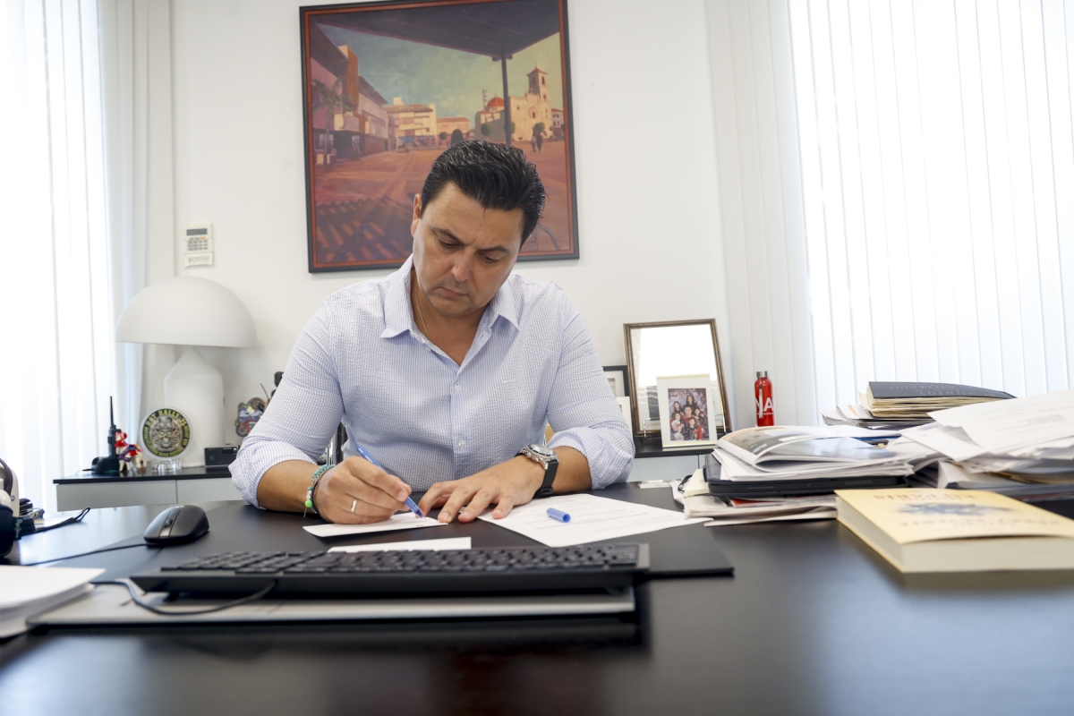 José Miguel Luengo, durante la entrevista.