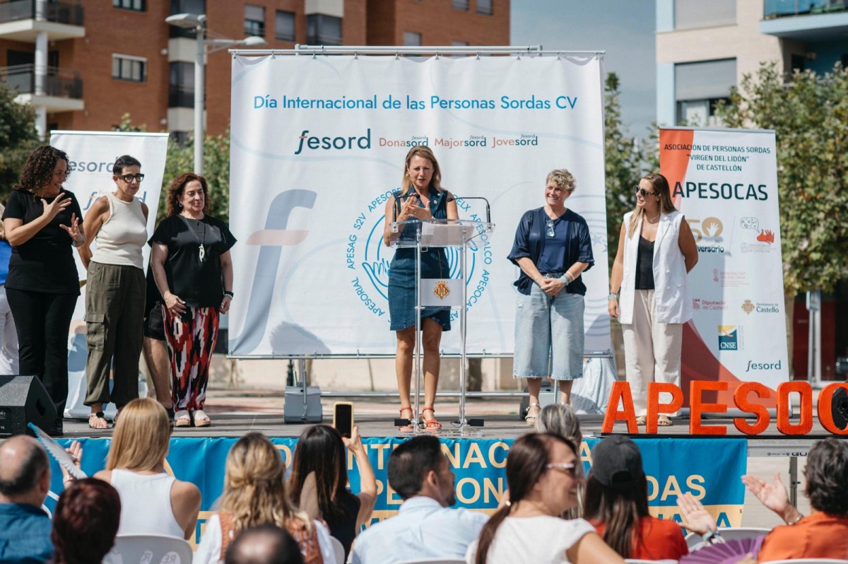 Más de un millar de personas celebran en Castellón el Día Internacional de las Personas Sordas 
