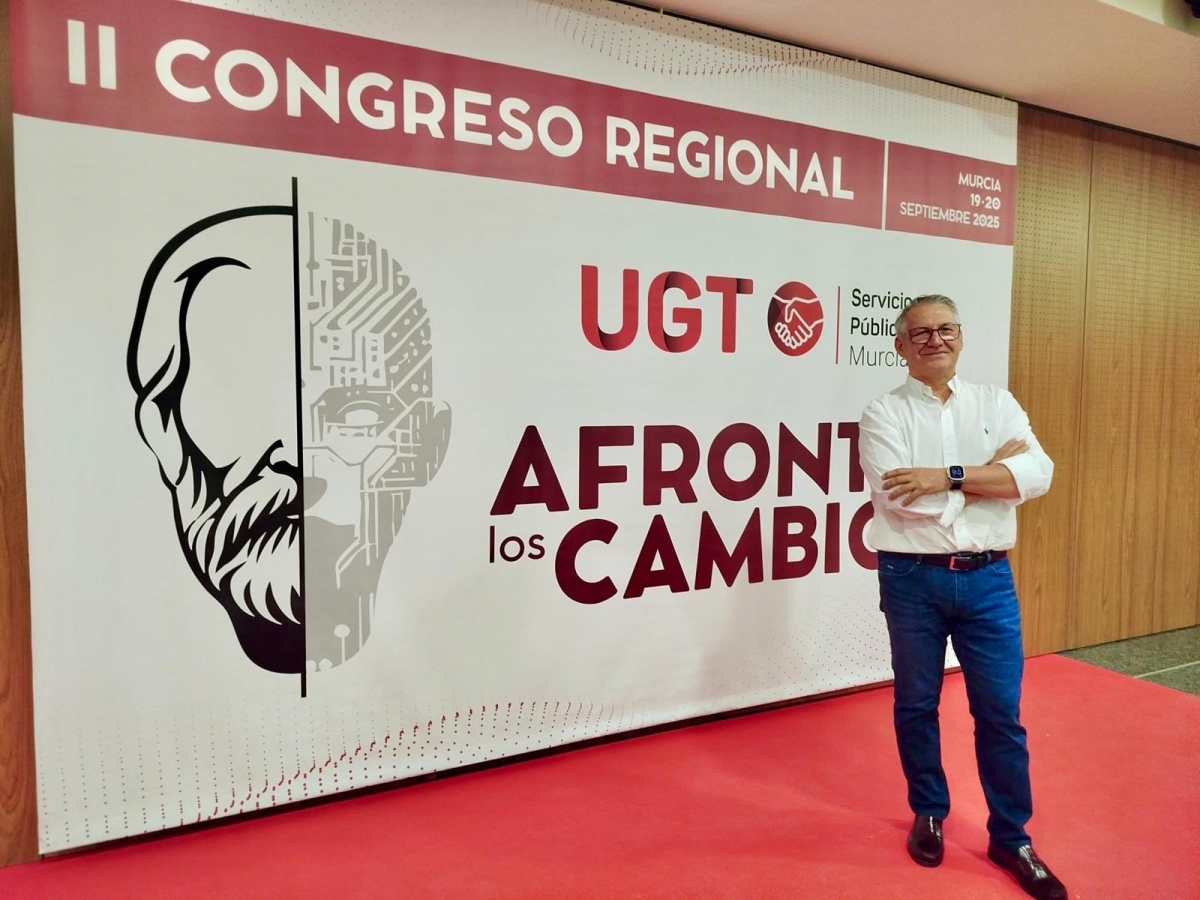 Antonio Martínez Peñaranda, reelegido secretario general de UGT Servicios Públicos en la Región de Murcia