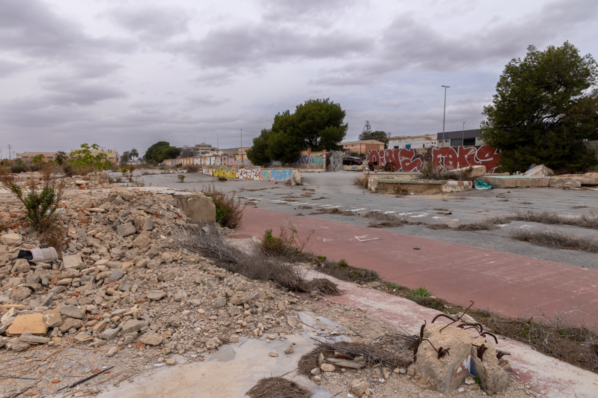 Los terrenos de la partida de Aguamarga de Alicante en los que se proyecta el nuevo centro de Ontime.