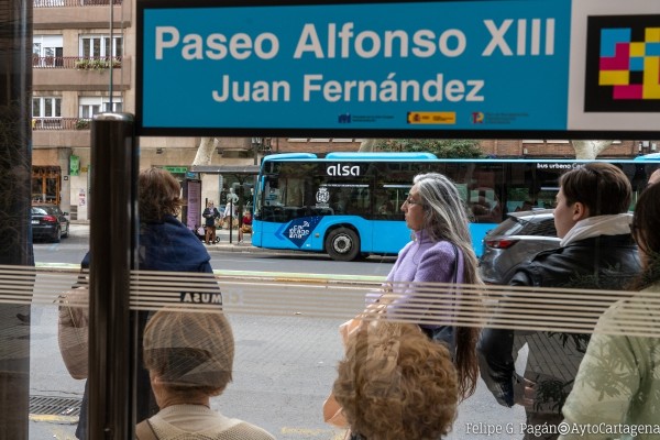 El transporte urbano será gratuito hoy lunes y el próximo viernes en Cartagena