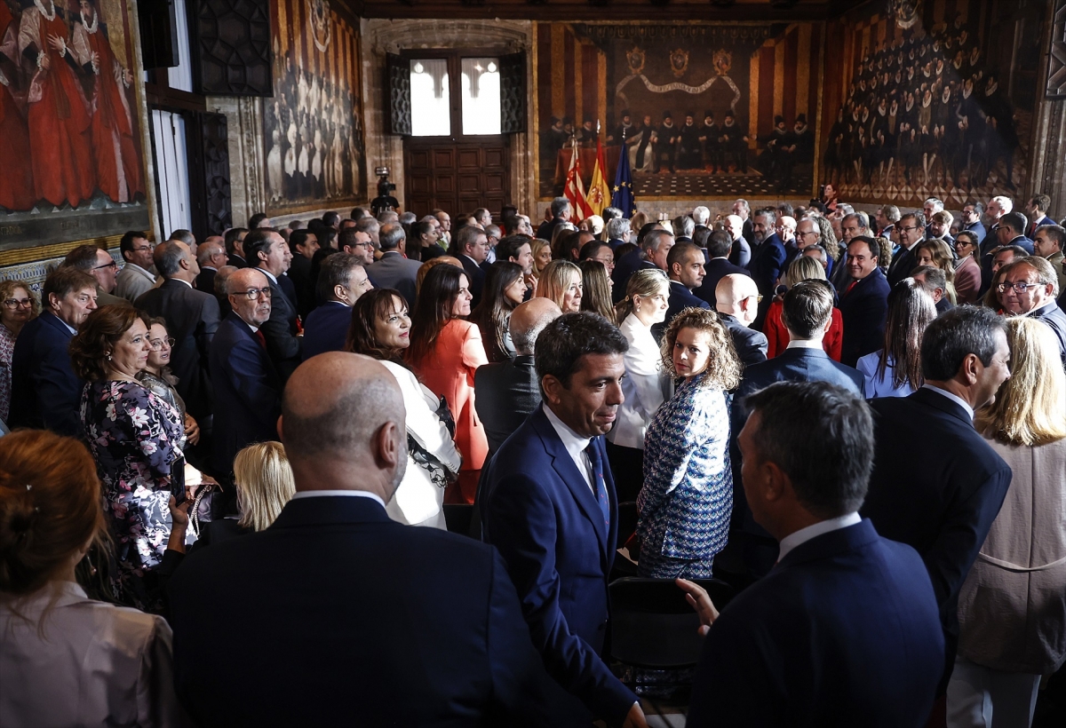Imagen de archivo del acto institucional del 9 d'Octubre de 2023. - Foto: ROBER SOLSONA/EP