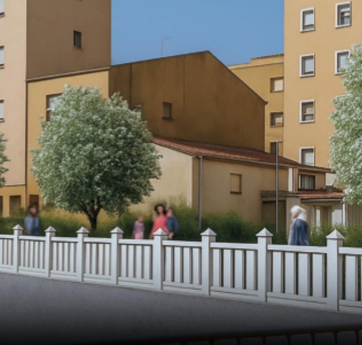 Recreación del paseo peatonal en Picanya. - Foto: PSPV PICANYA