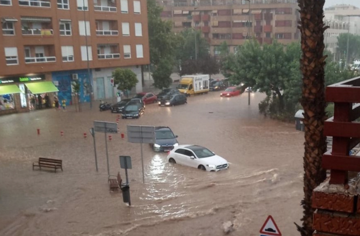 Imagen de inundaciones anteriores en Parc Central.
