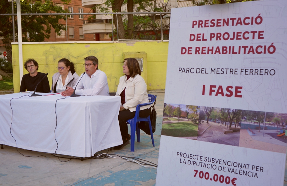 La reforma del Parc Mestre Ferrero d'Ontinyent avança amb la proposta d'adjudicació de les obres de la primera fase