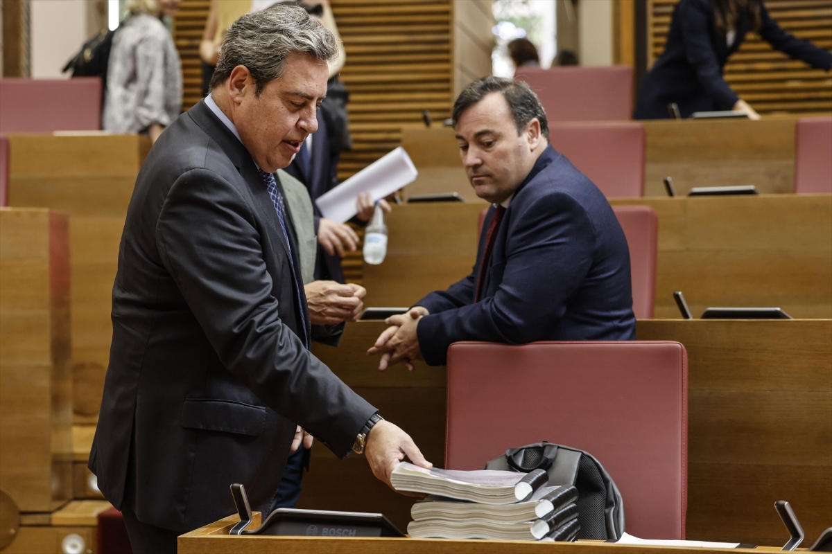 El portavoz de Vox en Les Corts, José María Llanos (Vox)