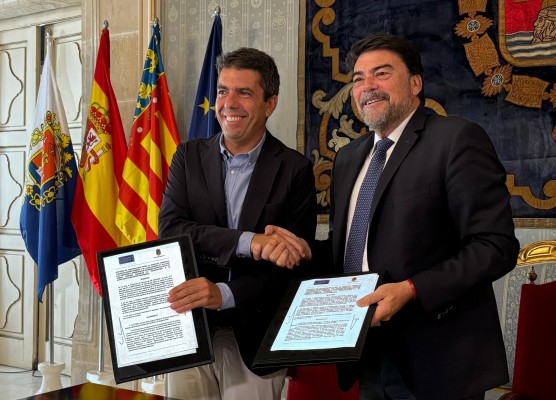 Barcala y Mazón refuerzan la conexión de Alicante con Europa para atraer fondos y mejorar su representación