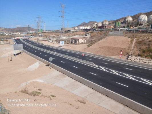 Abre un tramo ampliado de la CT-34 que da acceso a Escombreras