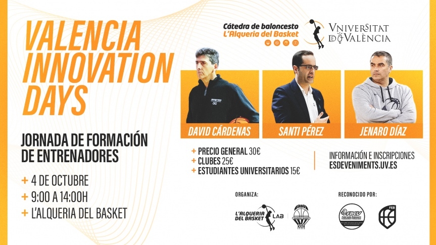 L’Alqueria del Basket abre una nueva temporada de Valencia Innovation Days con una formación de entrenadores