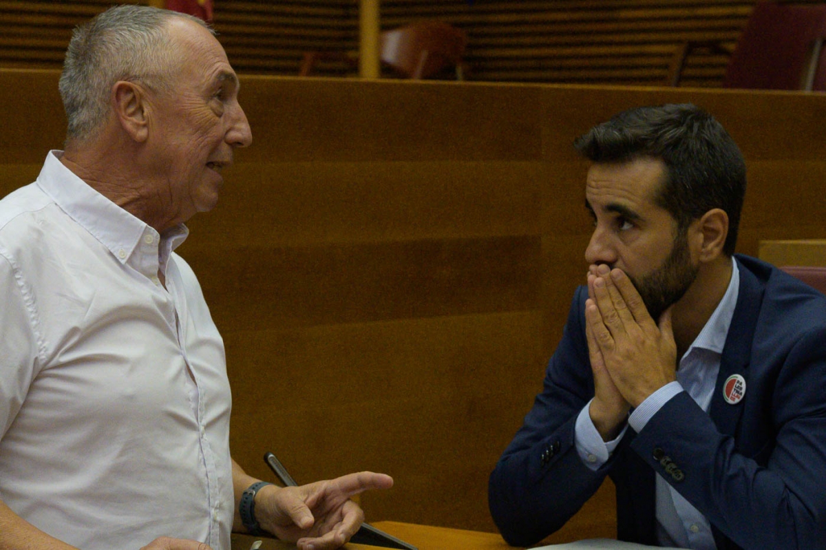 Baldoví (Compromís) y Muñoz (PSPV).