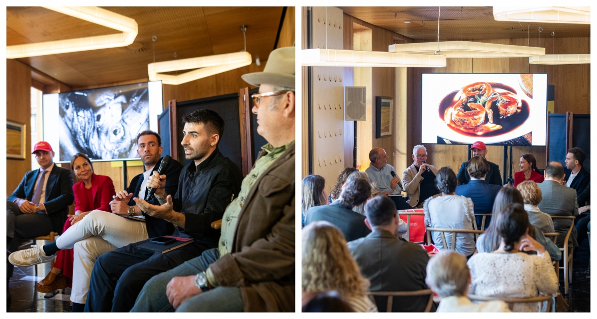 Dos momentos de la presentación del libro.